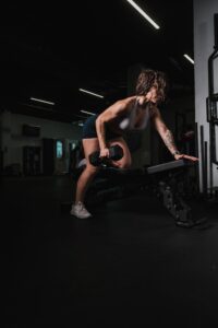 Woman Working Out With Weights